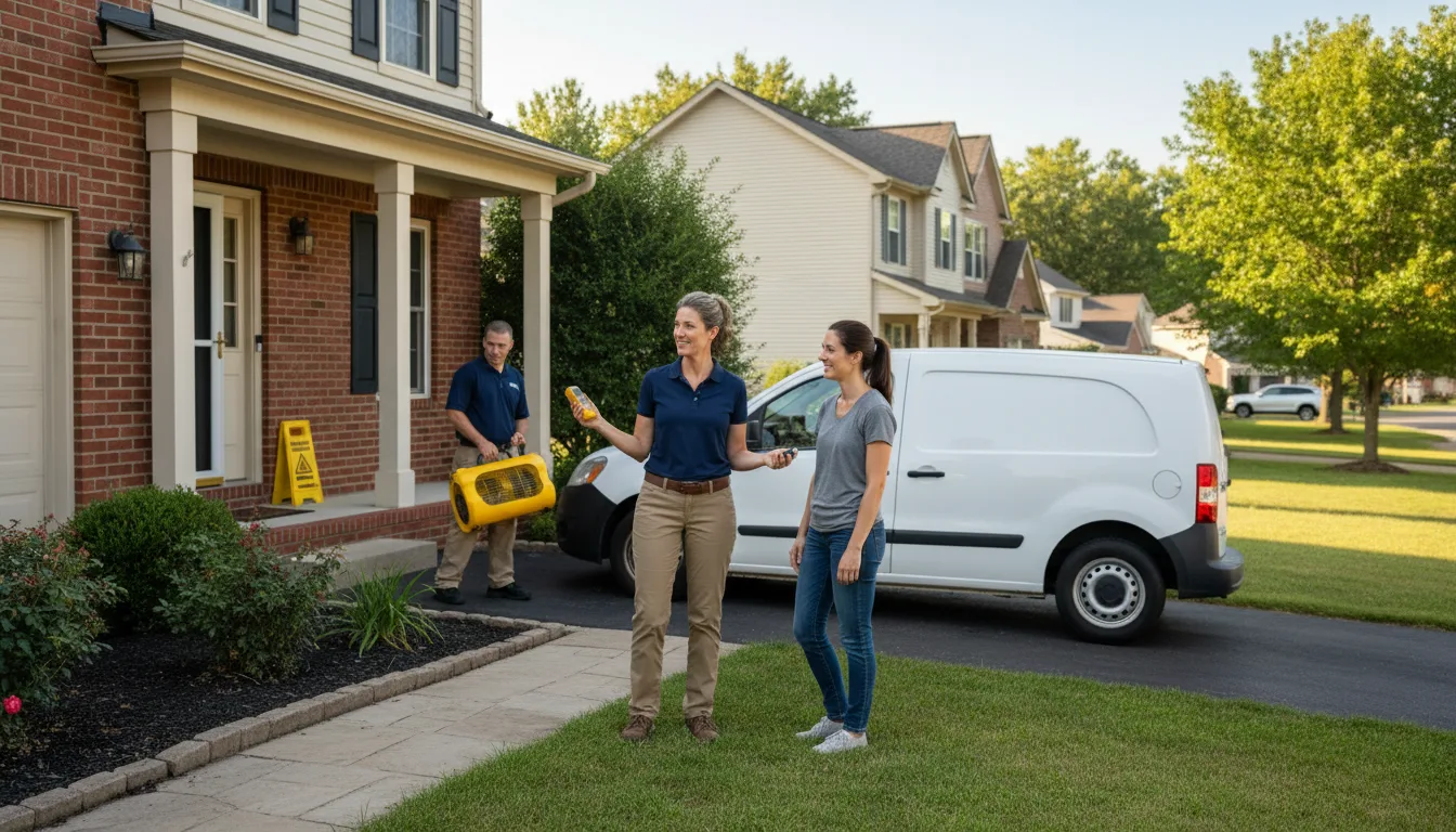 Water restoration image for Flood Water Cleanup, Removal And Restoration Services in Wingett Run, OH
